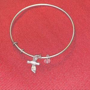 Sacred Peace Dove silver bangle